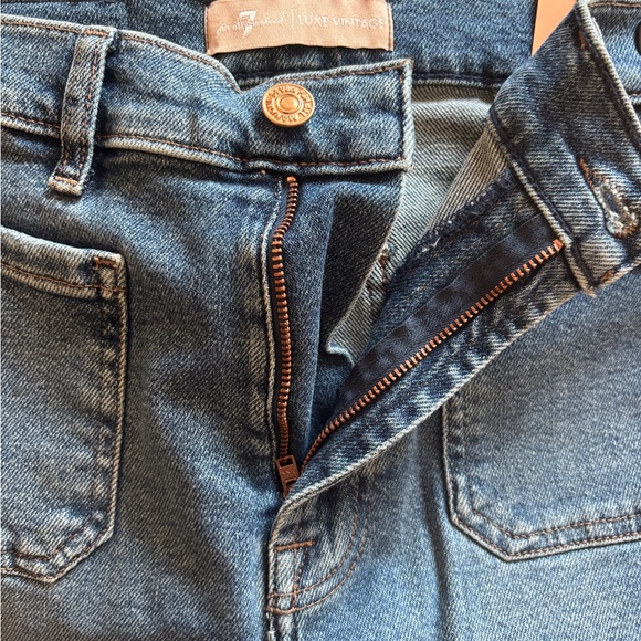 7 for all man kind high waisted luxe vintage denim size 26 - Picture 4 of 6